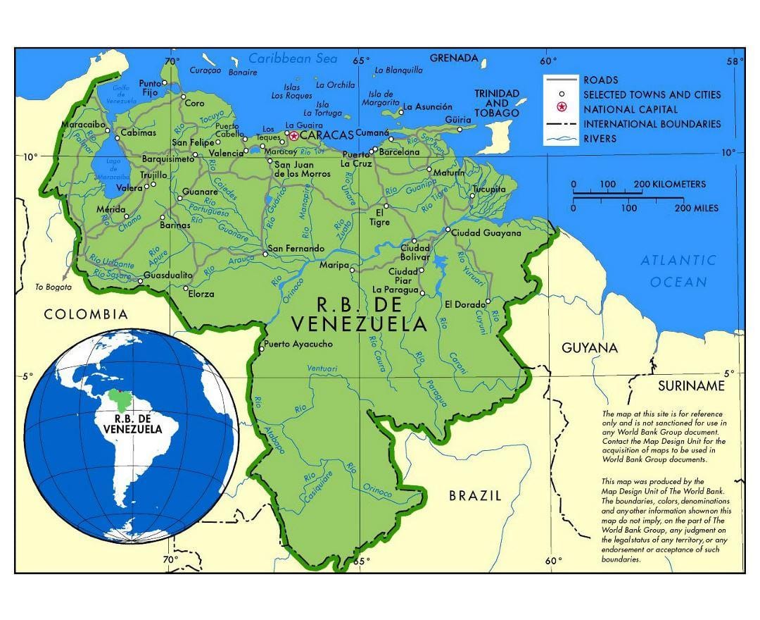 xəritə-xəritə Venesuela