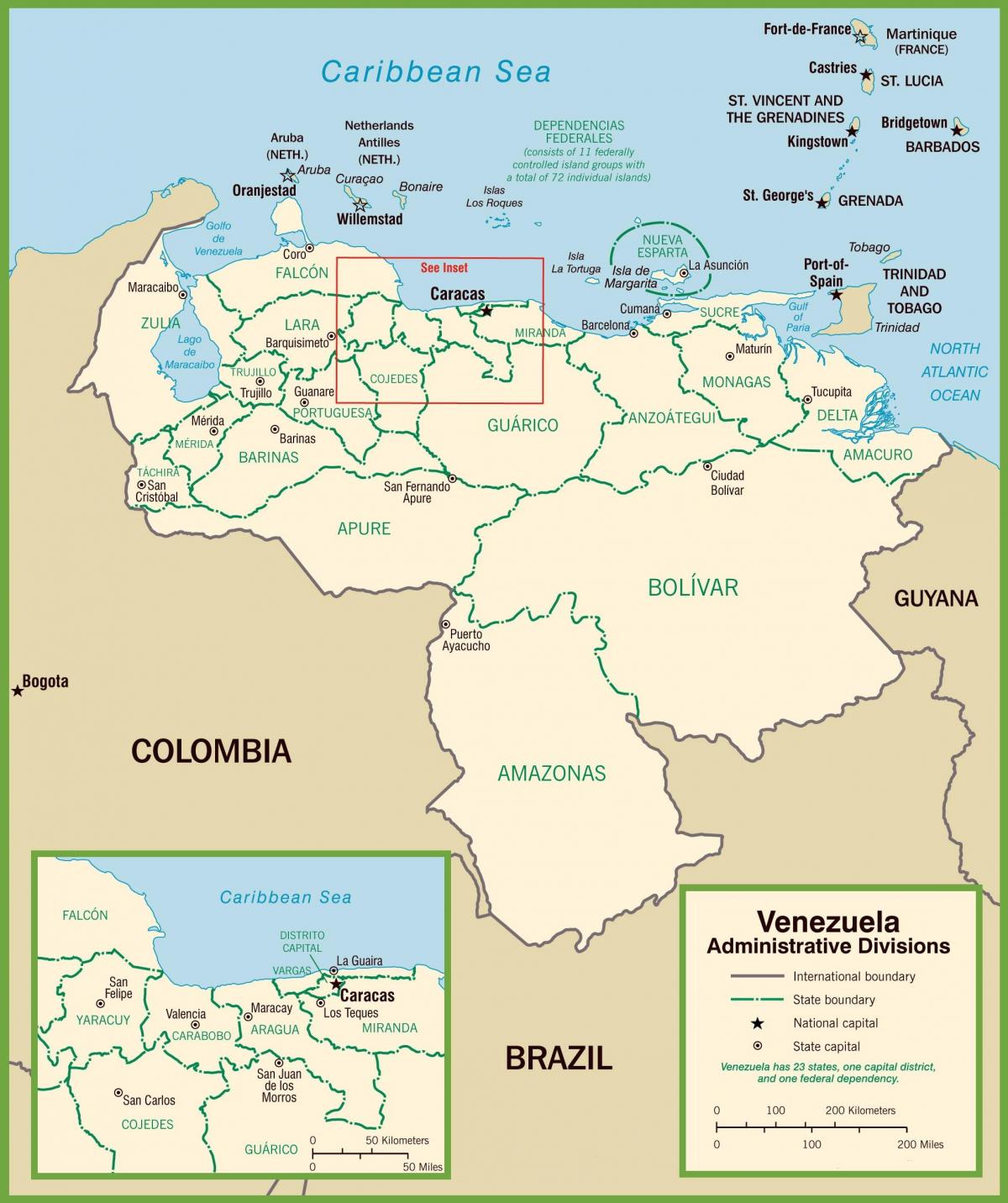 kart Venesuela siyasi