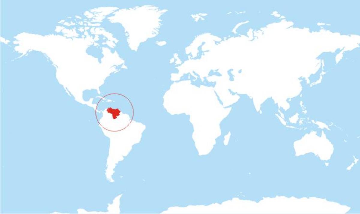 kart Venesuela yerdə dünyada