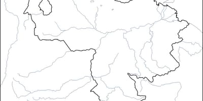 Boş Venesuela xəritə