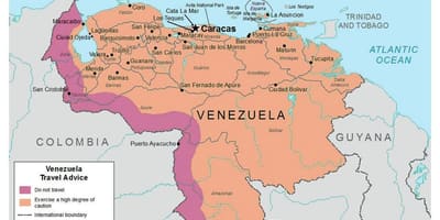 Venesuela xəritədə